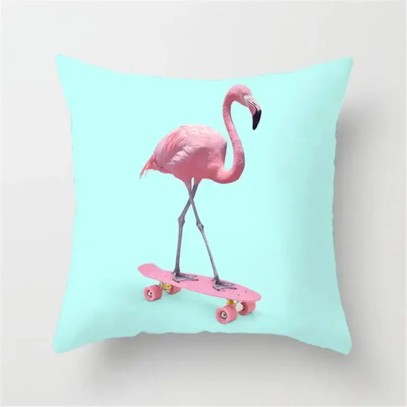 Axyaa Cartoon Animal Pillowcase 45x45cm Home Sofa Car Decor