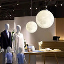 Axyaa Modern Moon Pendant Light Chandelier for Living Dining Bedroom Kitchen