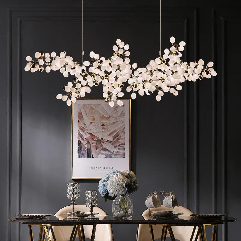 Axyaa Nordic Luxe Hanging Grape Chandelier for Elegant Spaces