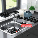 Axyaa Adjustable Dish Drying Rack for Cabinet Drawer & Over Sink