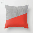 Axyaa Red Geometric Printed Cushion Cover for Fashionable Car Decoration