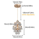 Axyaa Crystal K9 Chandelier Pendant Light Modern Gold for Living Bedroom Restaurant Cloakroom