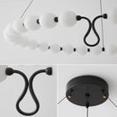 Nordic Black Metal LED Chandeliers by Axyaa