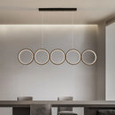 Axyaa Modern Minimalism Circle Ring LED Pendant Chandelier for Home Lighting