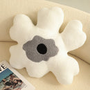 Axyaa Black Flower Pillows - Christmas Decorative 3D Cushion for Home & Hallowmas