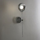 Nordic Golden Chrome Glass Ball Wall Lamps by Axyaa