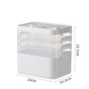 Axyaa Multi-Layer Medicine Storage Box - Large Capacity Portable Display Cabinet