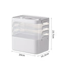 Axyaa Large Capacity Medicine Storage Box - Portable Multi-Layer Display Cabinet