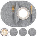 Axyaa Round Waterproof Placemats Set - Non-slip & Heat Resistant Mats