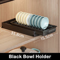 Axyaa Pull Out Dish Rack with Drainboard & Drawer Storage Mesh Basket