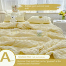 Axyaa Seersucker Quilted Summer Comforter | Machine Washable Refreshing Blanket