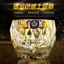 Axya Large Crystal Wine Glass Gold-Plated Whiskey Cup Beer Brandy Tea Cup