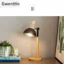 Axyaa Nordic Iron Wood Table Lamps Living Room Bedroom Modern Luminaire