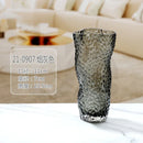 Axyaa Glass Vase: Desktop Art Flower Utensils Vase, Modern Ornament for Home Decor