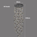 Axyaa Modern LED Staircase Chandeliers for Living Room Decor