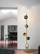 Axyaa Glass Ball Floor Lamp: Modern Mood Lighting for Home Decoration