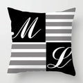 Axyaa Nordic Black Sweet Home Sofa Pillowcase Set