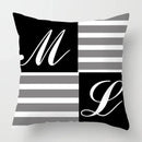 Axyaa Nordic Black Sweet Home Sofa Pillowcase Set