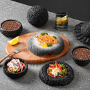 Axyaa Round Japanese Bowl Separator Plate for Creative Dining Experience
