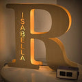 Axyaa Personalized Engraved Name LED Night Light for Couples Baby Kid Room