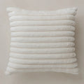 Axyaa Beige Throw Pillow Cover 45X45 - Cojines Decorativos Para Sofa - Plush Cushion Covers