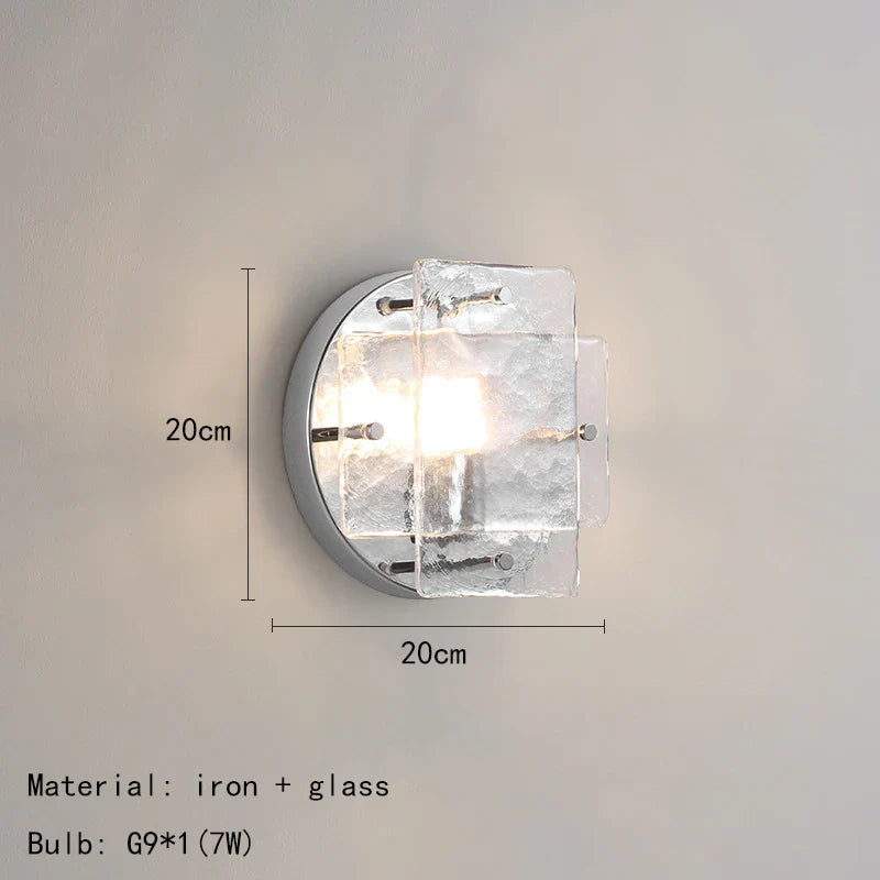 Axyaa Chrome Metal Base G9 Bulb Wall Light for Hotel Living Room