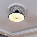Axyaa Walnut Wood Grain Ceiling Light for Dining Room Bedroom Living Room