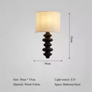 Axyaa Spiral Solid Wood Wall Lamp for Living Room, Study, Bedroom, Corridor