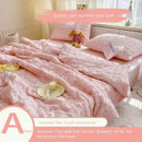 Axyaa Seersucker Quilted Summer Comforter | Machine Washable Refreshing Blanket