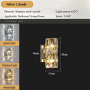 Axyaa Crystal Wall Lamp: Modern & Simple, Ideal for Living Room, Bedroom, & Hallway