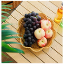 Axyaa Rattan Fruit Plate: Retro Woven Multipurpose Creative House Candy Holder