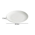 Axyaa Ceramic Shallow Plate for Steak, Dessert, Sushi, Salad, and Snacks