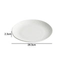 Axyaa Ceramic Shallow Plate for Steak, Dessert, Sushi, Salad, and Snacks