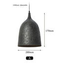 Axyaa Metal Round LED Pendant Lamp - Black Bell Design