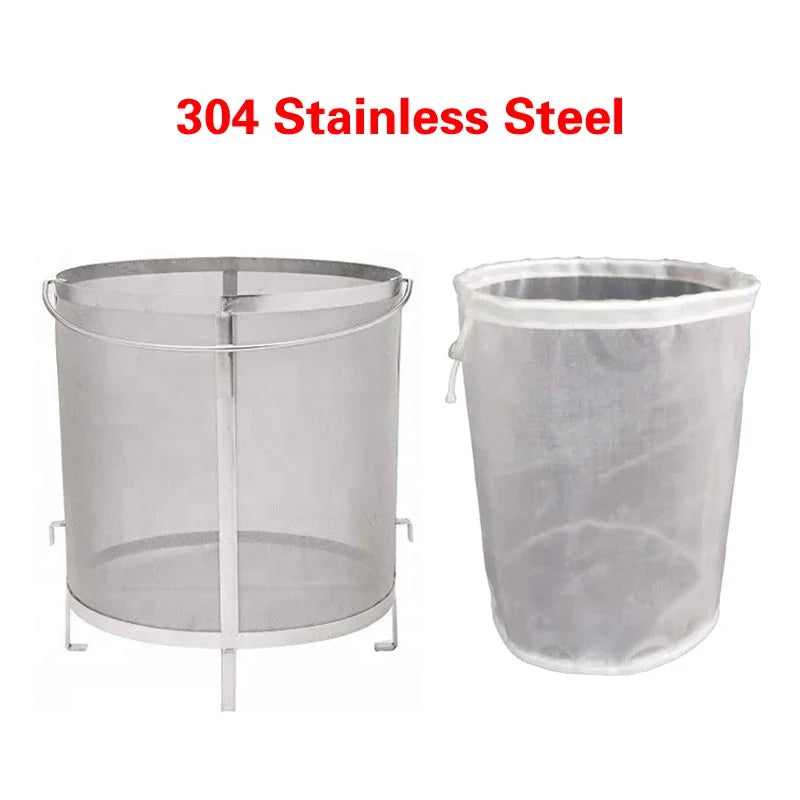 Axya Stainless Steel Brew Filter Basket Strainer - Homebrew Barware Tool