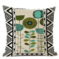 Axyaa Geometric Cushion Cover 45x45cm Linen Abstract Design Pillow