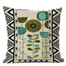 Axyaa Geometric Cushion Cover 45x45cm Linen Abstract Design Pillow