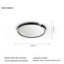 Axyaa Modern Ring LED Ceiling Chandelier for Bedroom Dining Room Study