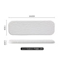Axyaa Rock Grain Ceramic Sashimi Plate - Black & White Rectangular Sushi Utensil