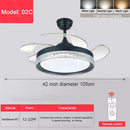 Axyaa Modern Ceiling Fan with Invisible Blades and Full Light Integration