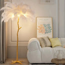 Axyaa Nordic Feather Floor Lamp for Luxurious Bedroom Decor & Live Streaming Room