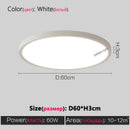 Axyaa LED Modern Ceiling Lamp | Ultra-Thin Italian Style | Bedroom, Living Room, Study Lighting
