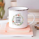 Axyaa Teacher Gift Enamel Mug - Creative Coffee Cup for School and Home