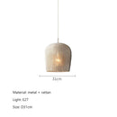Axyaa Wabi Sabi Rattan Pendant Light for Home Decor