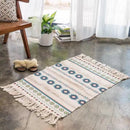 Axyaa Geometric Tufted Tassel Rug Tapestry for Home Decor