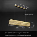 Axyaa Crystal LED Pendant Light: Luxury Steel Hanging Lamp for Modern Foyer & Dining Room