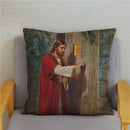 Axyaa Jesus Christ Soft Plush Cushion Cover 45*45 Throw Pillow Case Home Decor