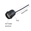 Waterproof E27 Pigtail Socket Wire Rainproof E26 Holder for Outdoor DIY Lighting by Axyaa