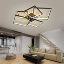 Axyaa Modern Dimmable Black/Gold LED Ceiling Light for Living Room, Bedroom, Study Room