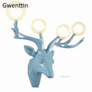 Axyaa LED Deer Antlers Wall Sconce for Home Decor and Mirror Lights